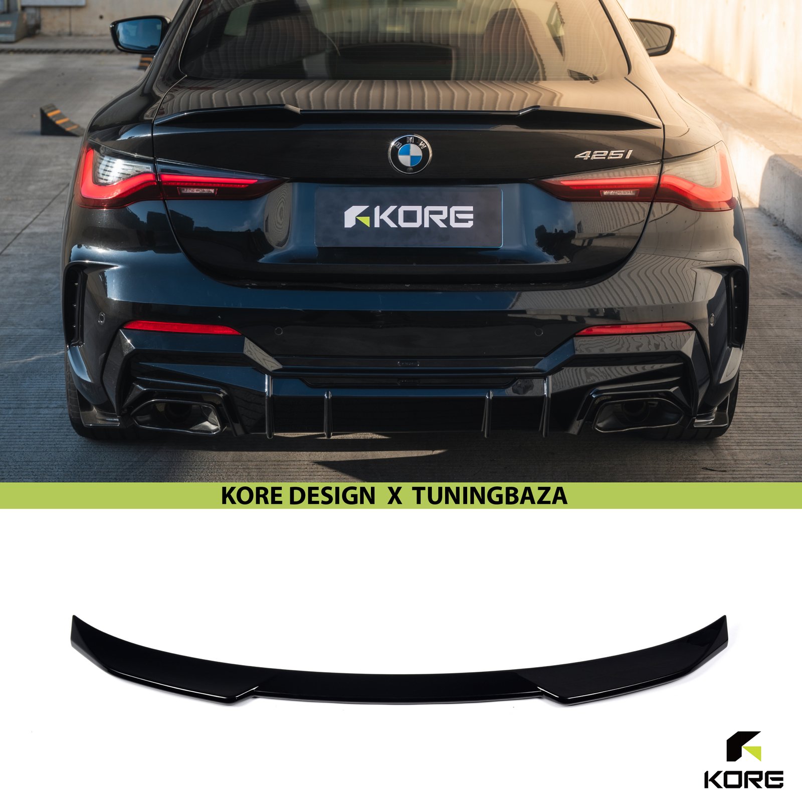 Spoiler Lotka BMW G22 G82 Własny Design Czarny Szafir KORE - obrazek 2