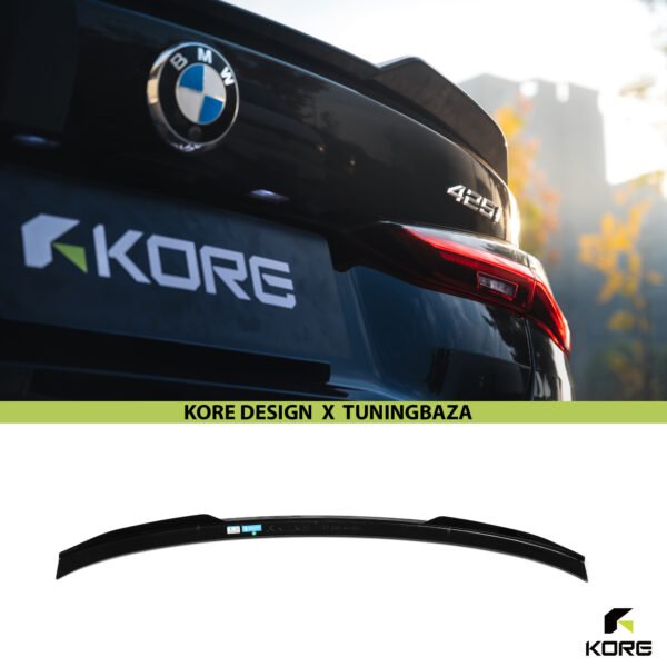 Spoiler Lotka BMW G22 G82 Własny Design Czarny Szafir KORE - obrazek 4
