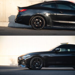 DOKŁADKI LISTWY POD PROGI BMW G22 G23 M-Paket Czarny Szafir KORE - obrazek 7