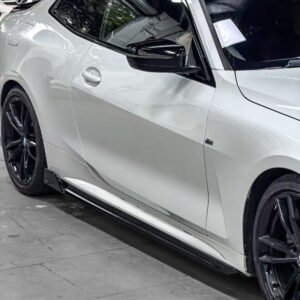 DOKŁADKI LISTWY POD PROGI BMW G22 G23 M-Paket Czarny Szafir KORE - obrazek 8