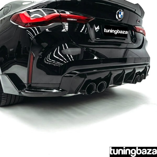 Dyfuzor Spoiler Tył BMW M3 G80/G81 M4 G82/G83 EURO Style ABS Czarny Połysk - obrazek 5