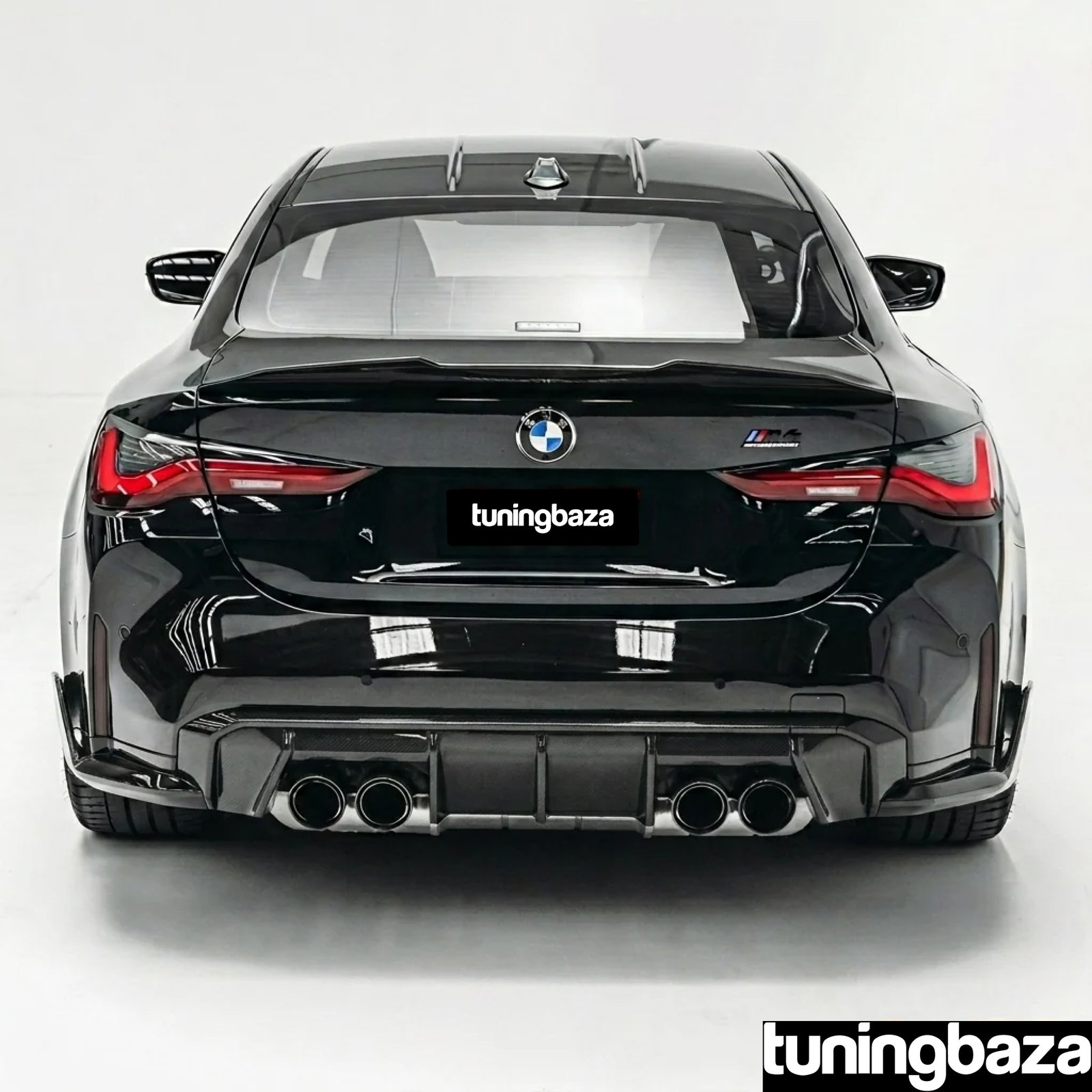 Dyfuzor Spoiler Tył BMW M3 G80/G81 M4 G82/G83 EURO Style ABS Czarny Połysk - obrazek 6