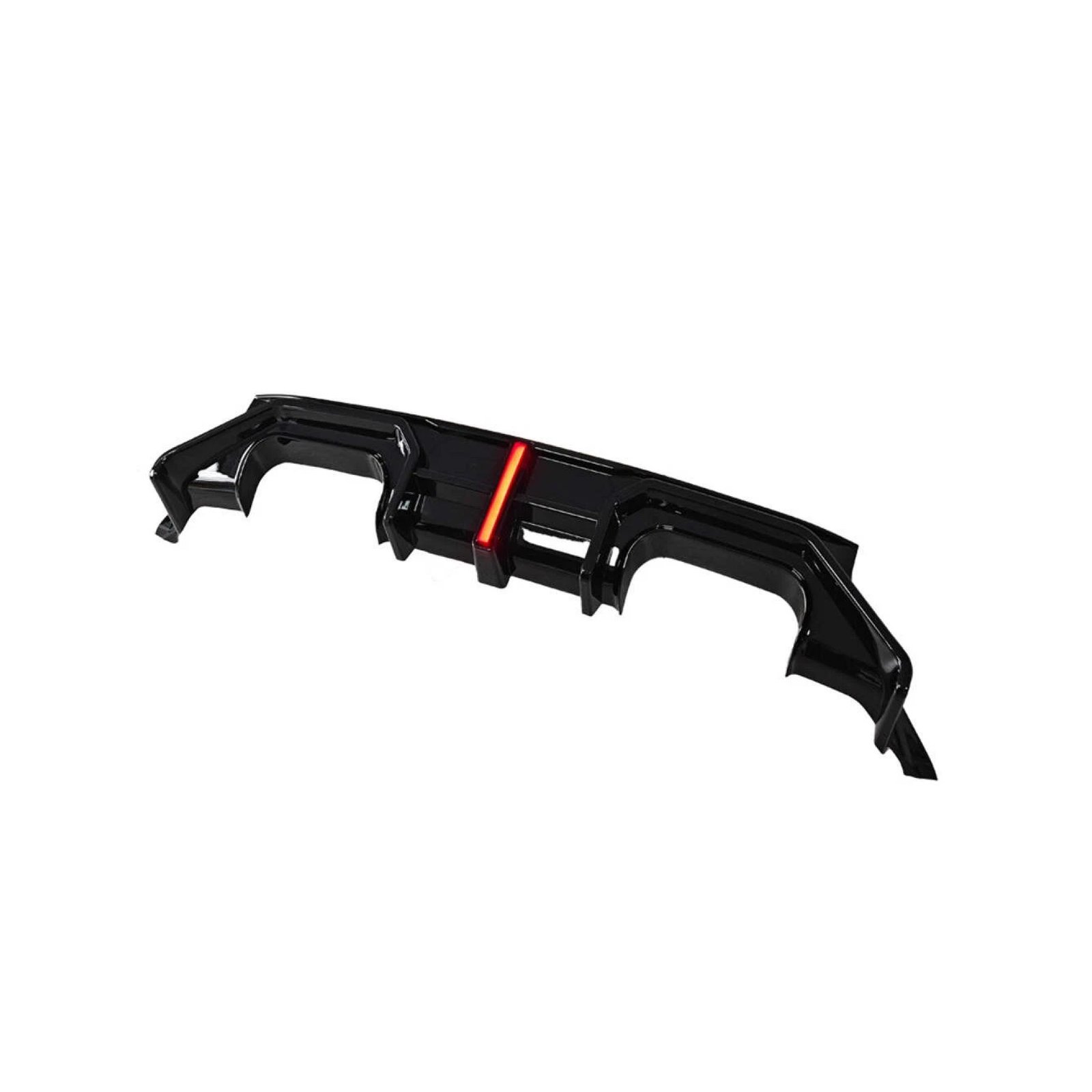 Dyfuzor Spoiler Tył z LED BMW M2 G87 AD Style 2022+ Czarny Połysk - obrazek 4