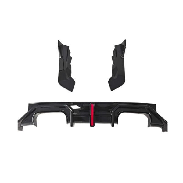 Dyfuzor Spoiler Tył z LED BMW M2 G87 AD Style 2022+ Czarny Połysk - obrazek 2
