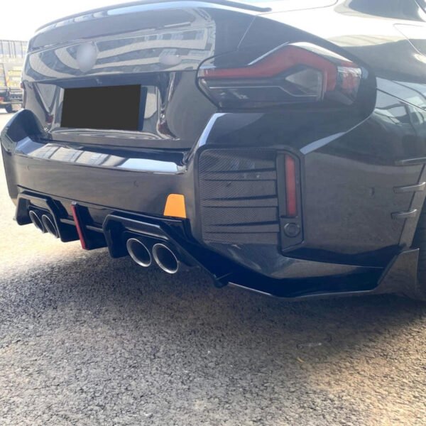 Dyfuzor Spoiler Tył z LED BMW M2 G87 AD Style 2022+ Czarny Połysk - obrazek 6