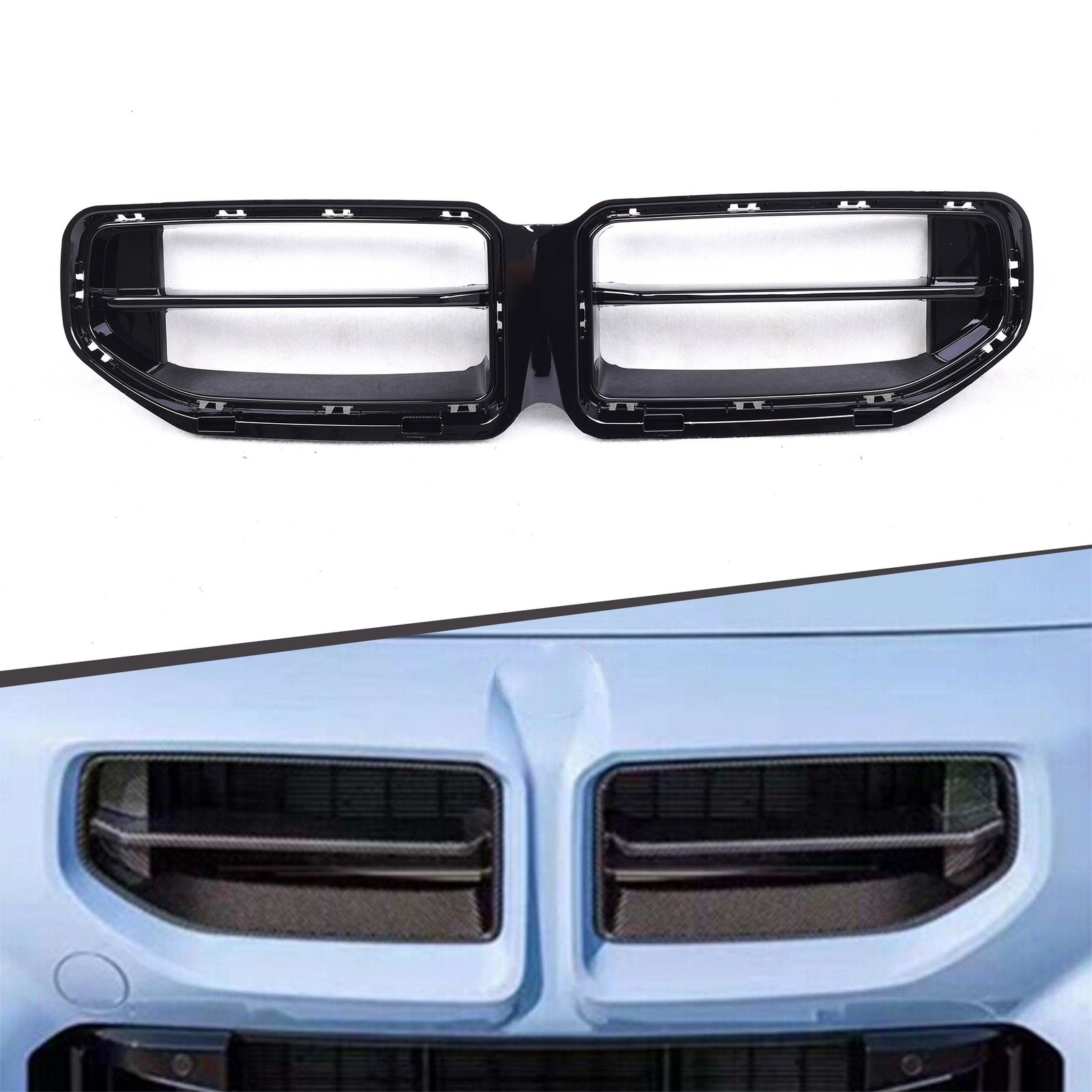 Atrapa Nerki Grill BMW M2 G87 (2022+) M Style | ABS | Czarny Połysk - obrazek 1