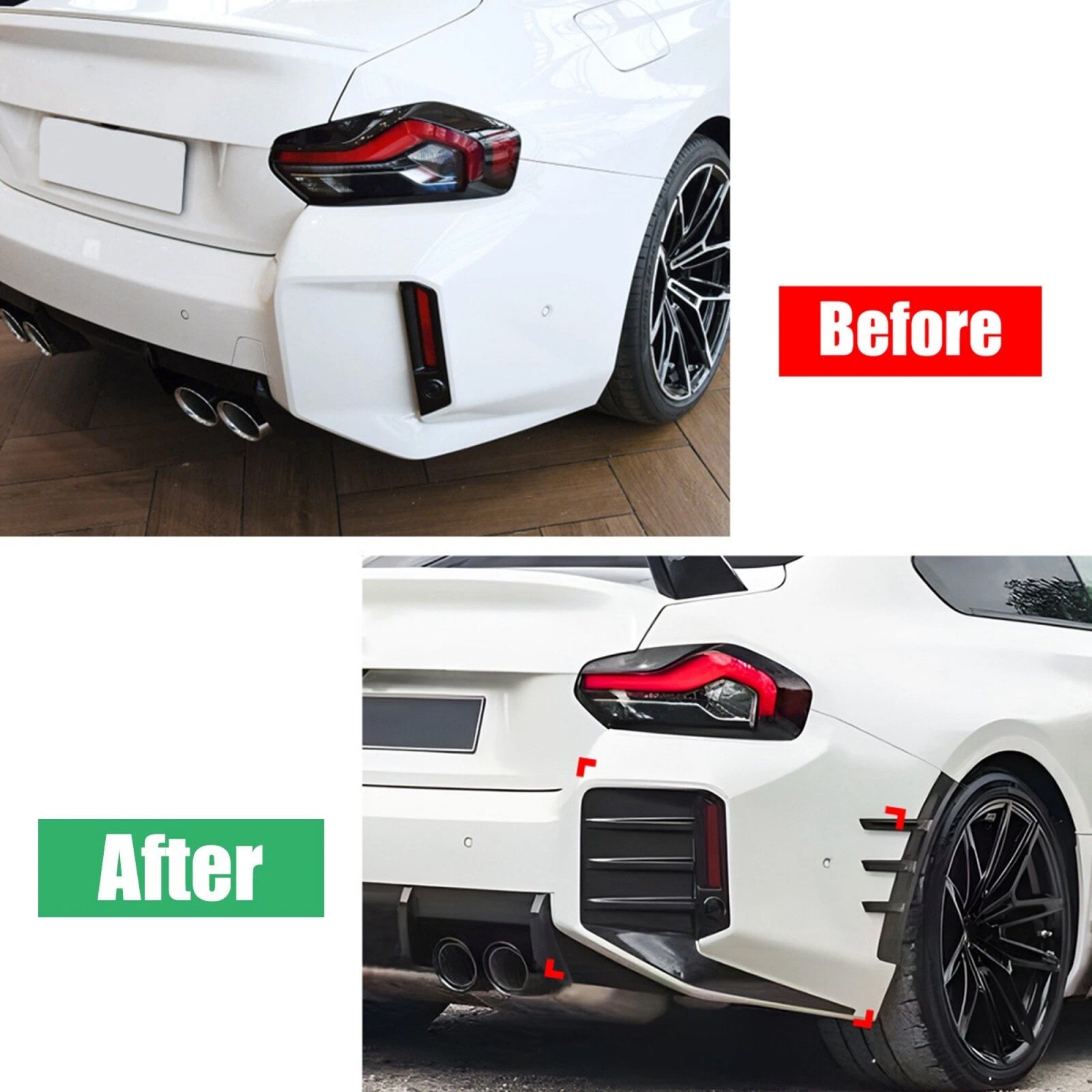 Wloty Powietrza Tylnego Zderzaka BMW M2 G87 – 2022+ Elementy Ozdobne - obrazek 4