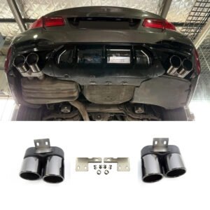 Końcówki Wydechu BMW 5 / 6 F10 F11 F12 F13 F06 M5 M6 Style – Quad – Czarny