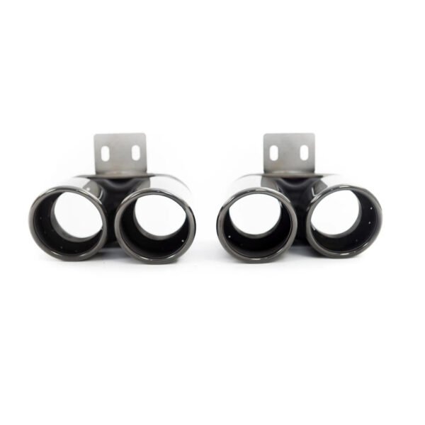 Końcówki Wydechu BMW 5 / 6 F10 F11 F12 F13 F06 M5 M6 Style – Quad – Czarny - obrazek 5