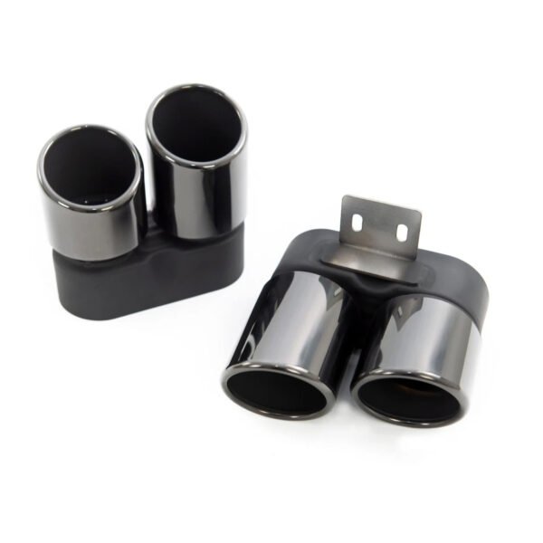 Końcówki Wydechu BMW 5 / 6 F10 F11 F12 F13 F06 M5 M6 Style – Quad – Czarny - obrazek 6