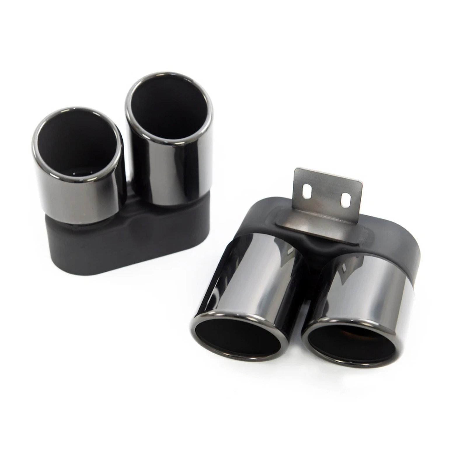 Końcówki Wydechu BMW 5 / 6 F10 F11 F12 F13 F06 M5 M6 Style – Quad – Czarny - obrazek 6