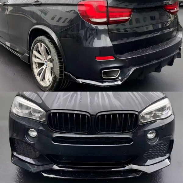 Aerokit (Zestaw dokładek) BMW X5 F15 Black Knight Style Czarny Połysk (2013–2018) - obrazek 9