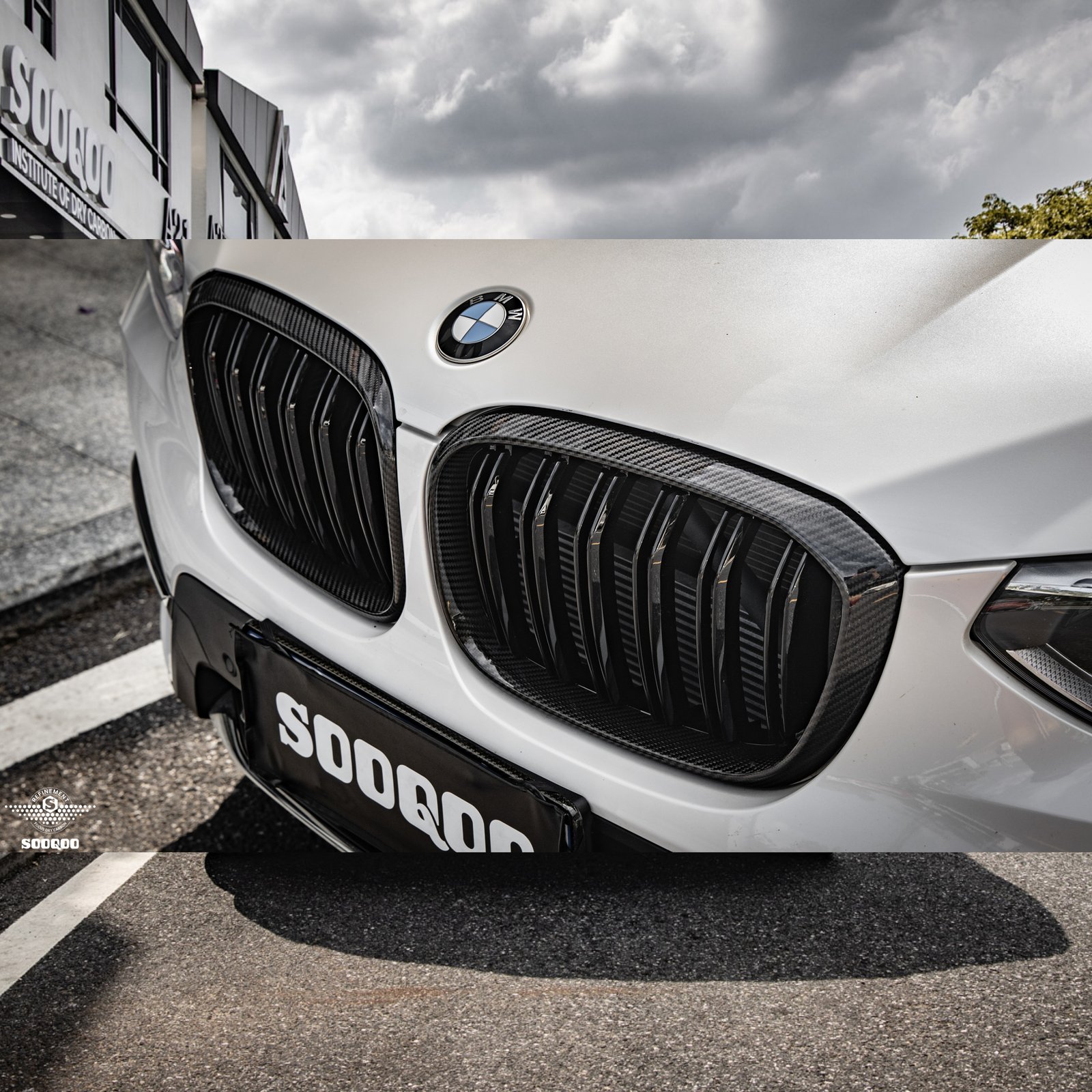 Karbonowy Grill BMW X3 G01 / X4 G02 / iX3 G08 Przedlift M-Performance Styl - obrazek 5