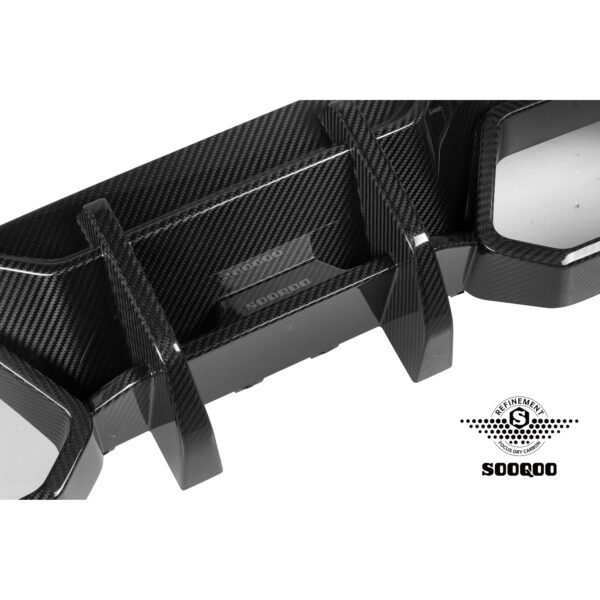 Karbonowy Dyfuzor Spoiler Tył BMW G87 – SQ (SOOQOO) Style, Dry Carbon - obrazek 5